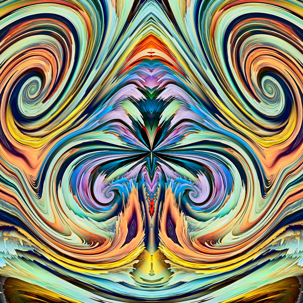Colorful Abstract Waves Wallpaper - Vibrant Artistic Background Design