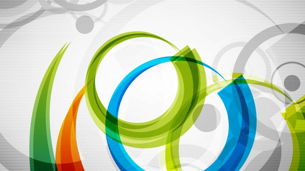 Vibrant Abstract Circle Wallpaper: Multi-Colored Design for 1080p