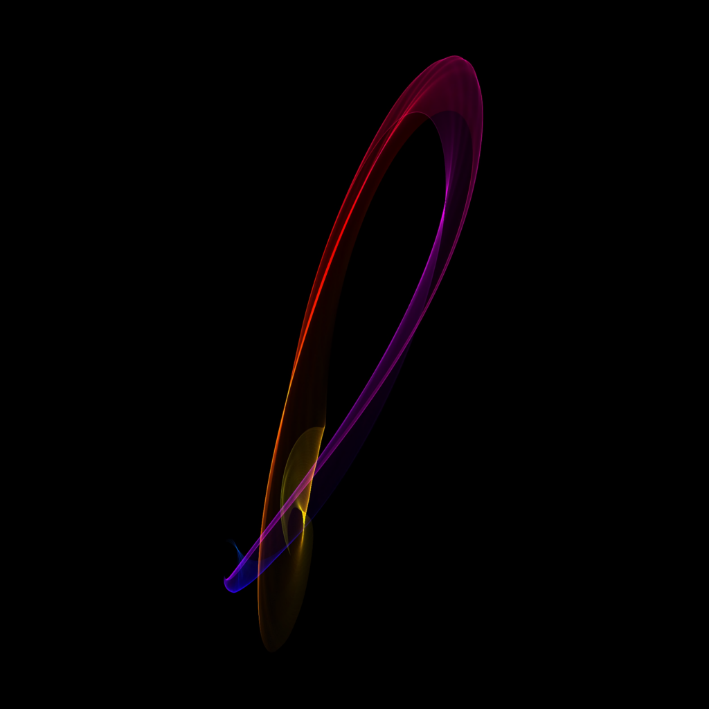 Vibrant Fluid Abstract Wallpaper - Multicolored Design on Black