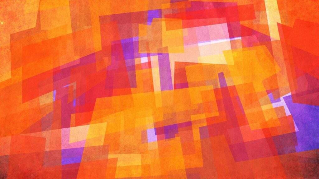 Vibrant Abstract Squares Wallpaper in Warm Colors - 1920x1080 Background