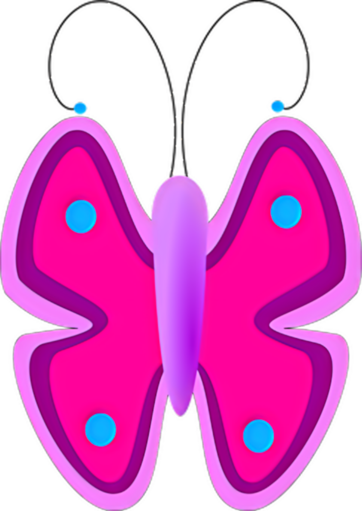 Vibrant Pink Butterfly Wallpaper: Bold Abstract Design Background
