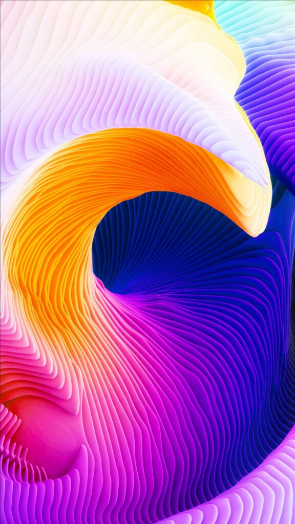 Vibrant Abstract Relief Wallpaper - Dynamic Colorful Background