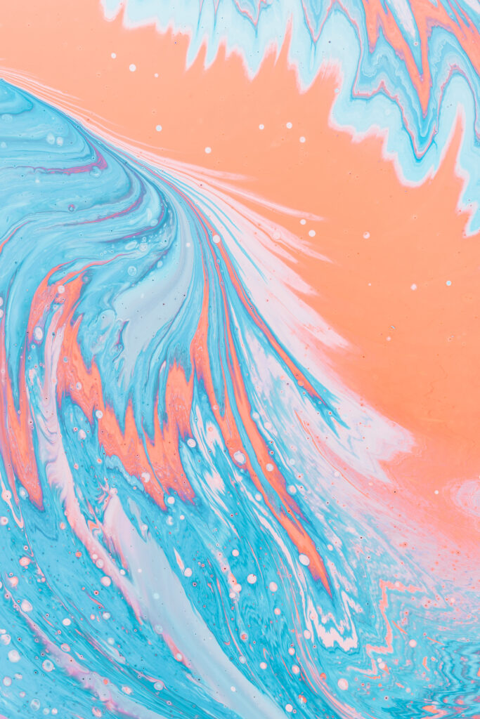 Vibrant Abstract Wallpaper: Swirling Blue, Pink, & Orange Patterns