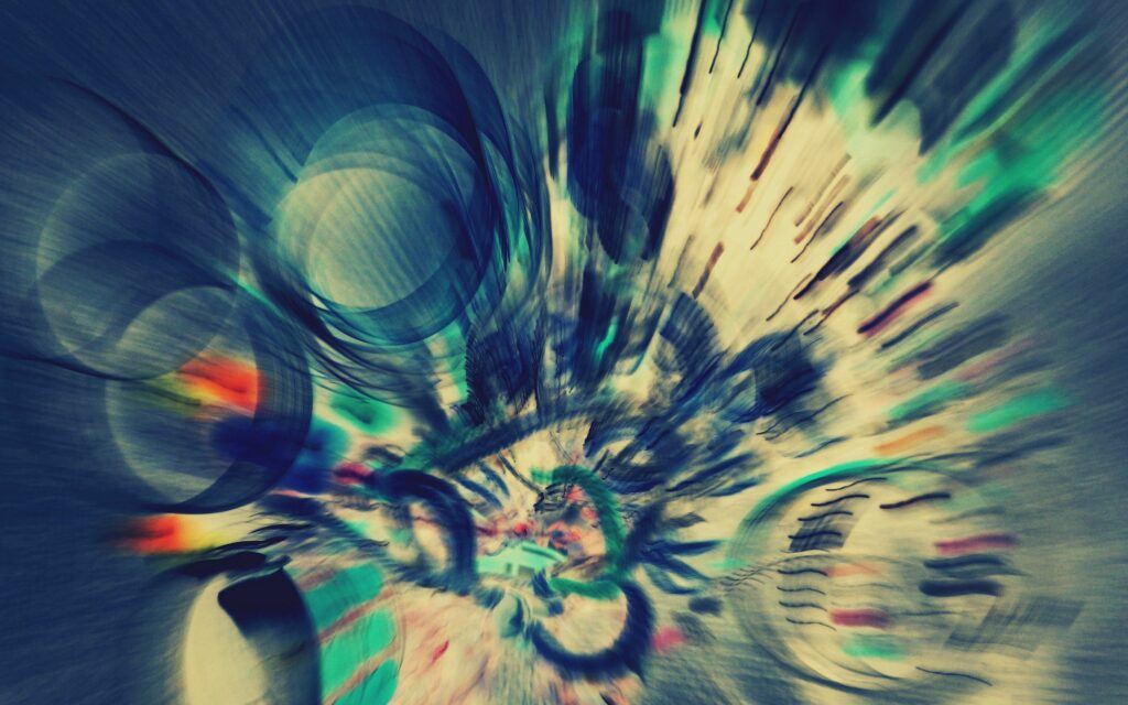 Vibrant Abstract Swirling Circles Wallpaper - 3840x2400 Background