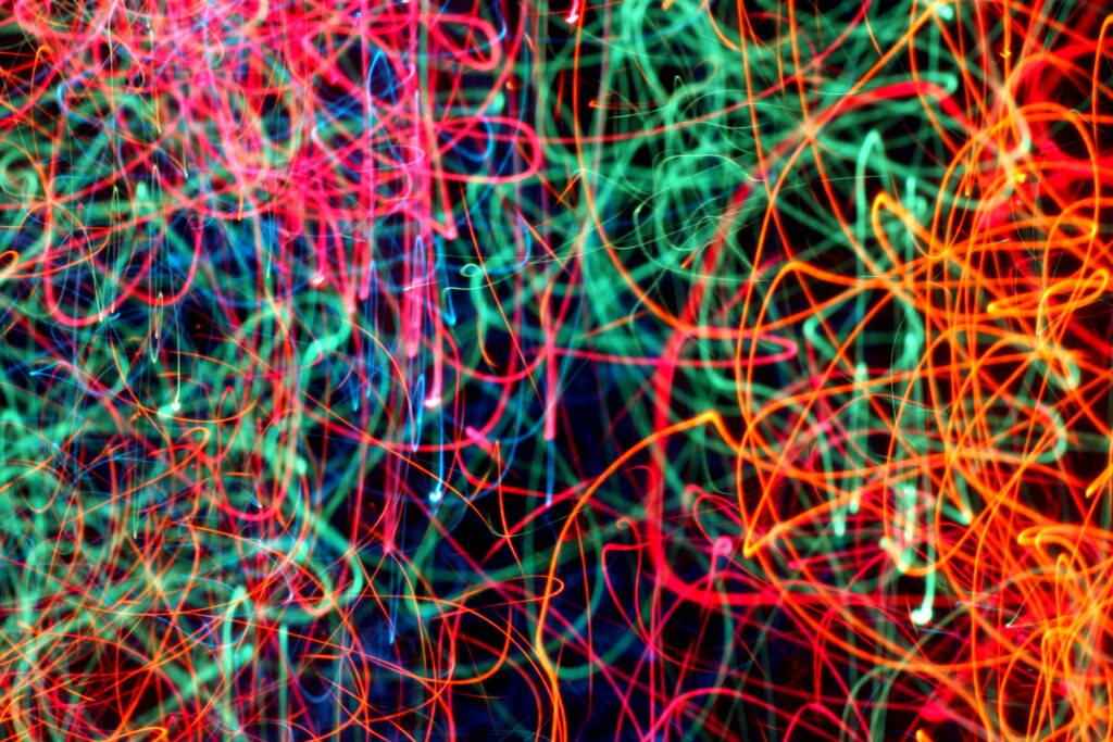 Vibrant Abstract Swirling Light Lines Wallpaper - 3888x2592 Background