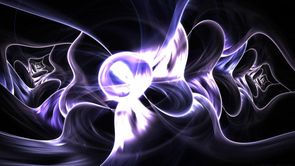 Vibrant Abstract Wallpaper: Swirling Light Patterns on Dark Background