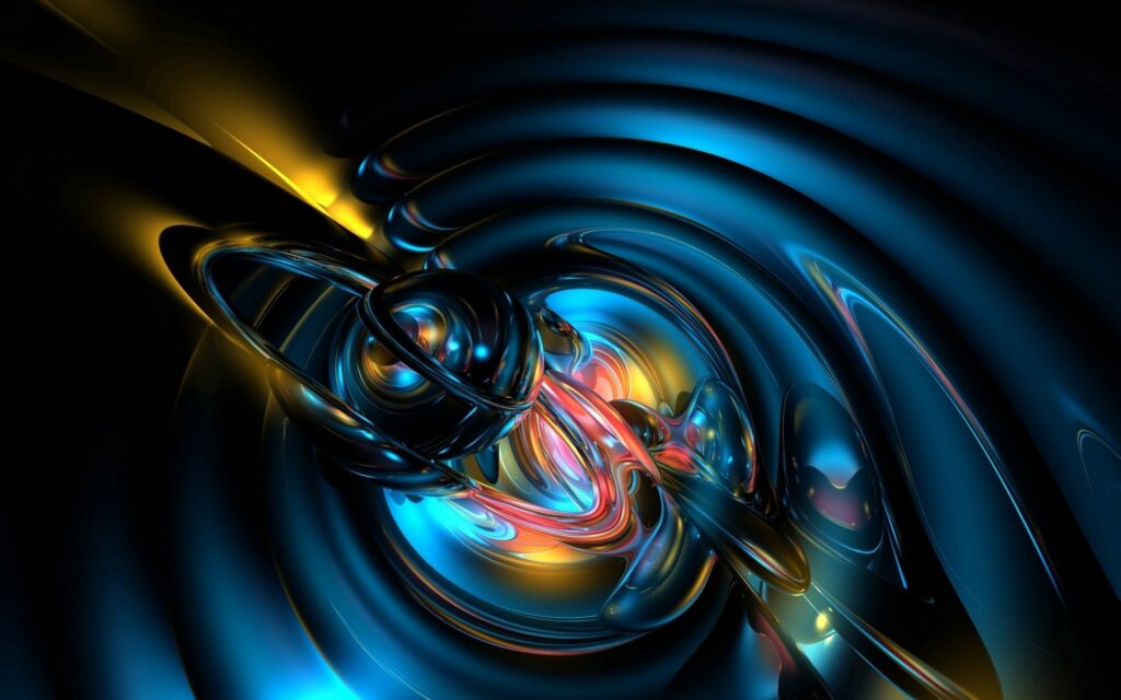 Vibrant Abstract 1920x1200 Wallpaper with Dynamic Swirling Lines