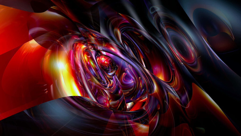 Vibrant Abstract Wallpaper: Swirling Patterns in Rich Colors