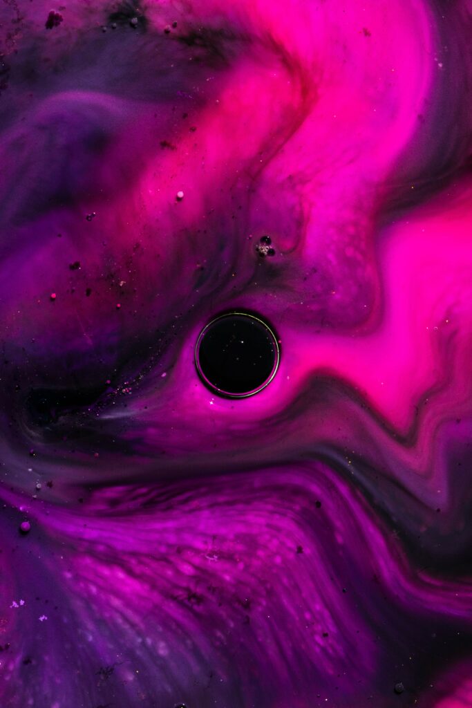 Vibrant Abstract Wallpaper: Swirling Pink & Purple Liquid Patterns