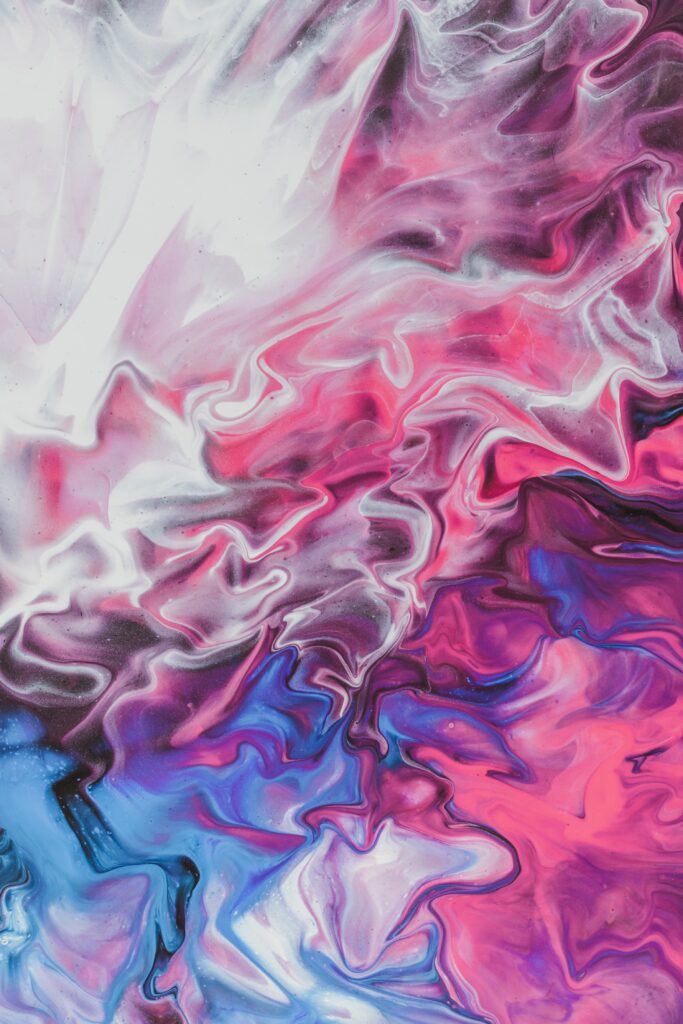 Vibrant Abstract Wallpaper: Swirling Pink, Purple, and Blue Patterns