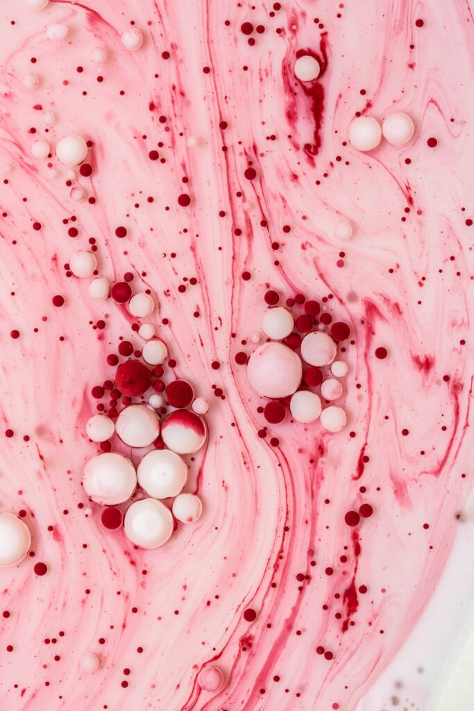 Vibrant Abstract Wallpaper with Swirling Pink & Red Design
