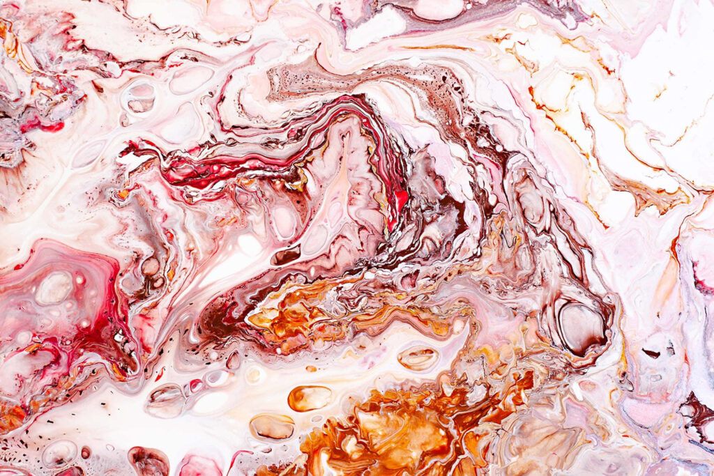 Vibrant Abstract Wallpaper: Swirling Red, Orange & White Textures