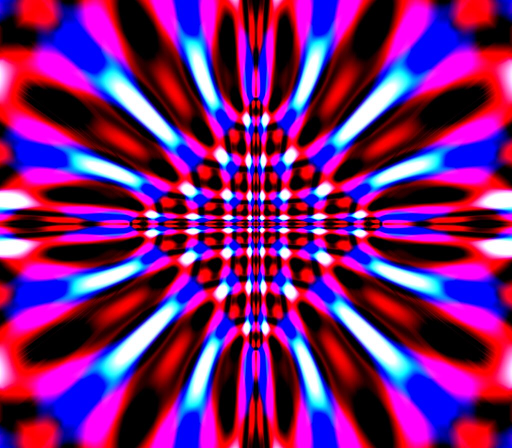 Vibrant Abstract Rhombus Background - Kaleidoscopic Color Burst Wallpaper