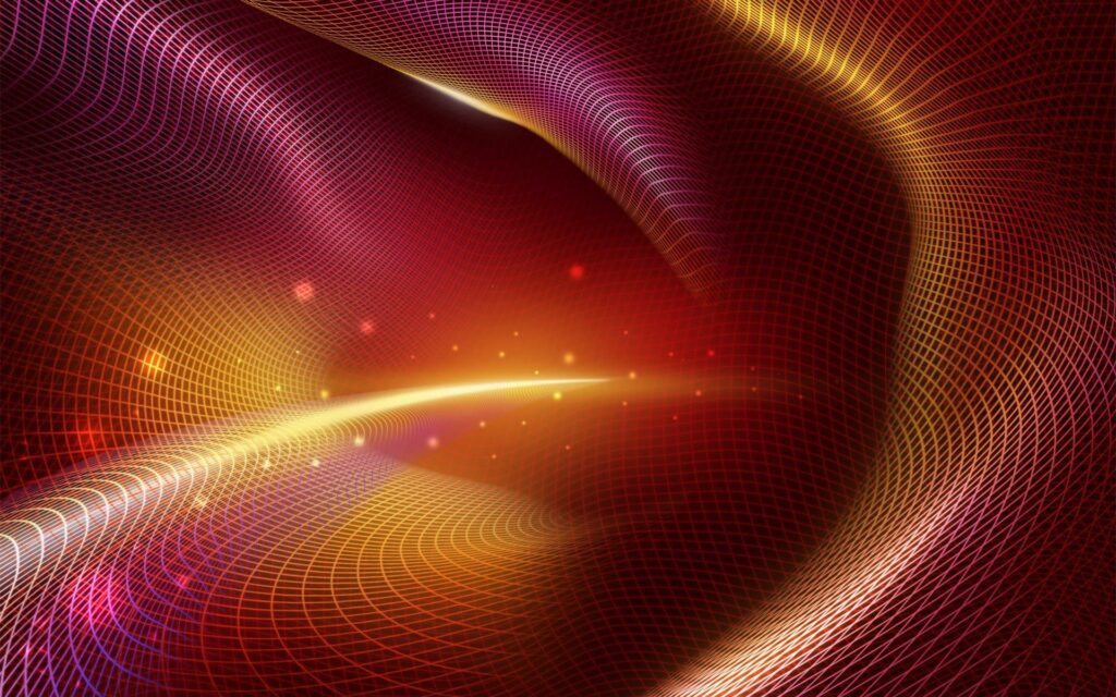 Vibrant Abstract Wallpaper: Warm Hues & Dynamic Mesh Design