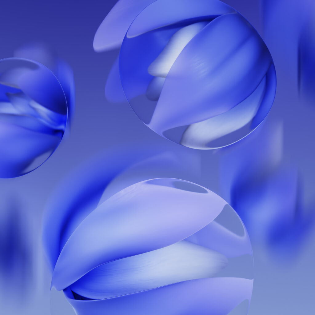 Abstract Blue & Purple Wallpaper: Dynamic Flowing Shapes for Devices