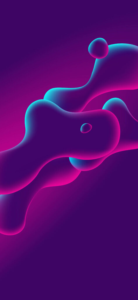 Vibrant Abstract Neon Wallpaper for OnePlus 9R - Blue & Pink Design
