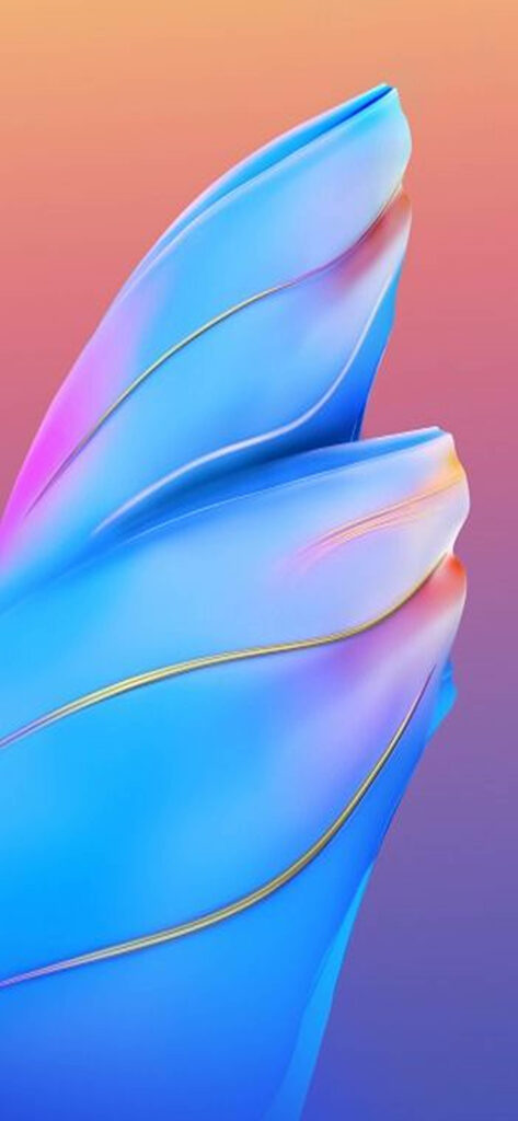 Vibrant Abstract Wallpaper for Redmi Note 9 Pro: Blue & Pink Design