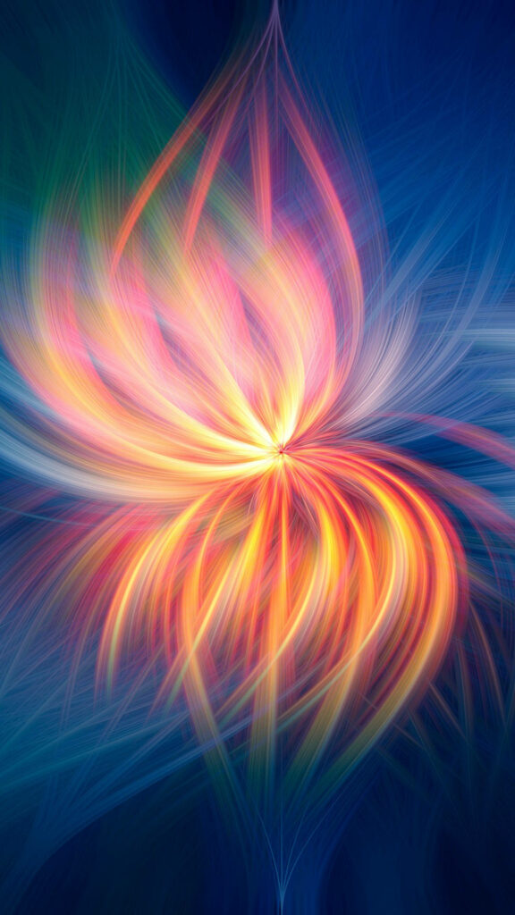 Vivid Abstract Wallpaper for Samsung Galaxy S4: Swirling Colors