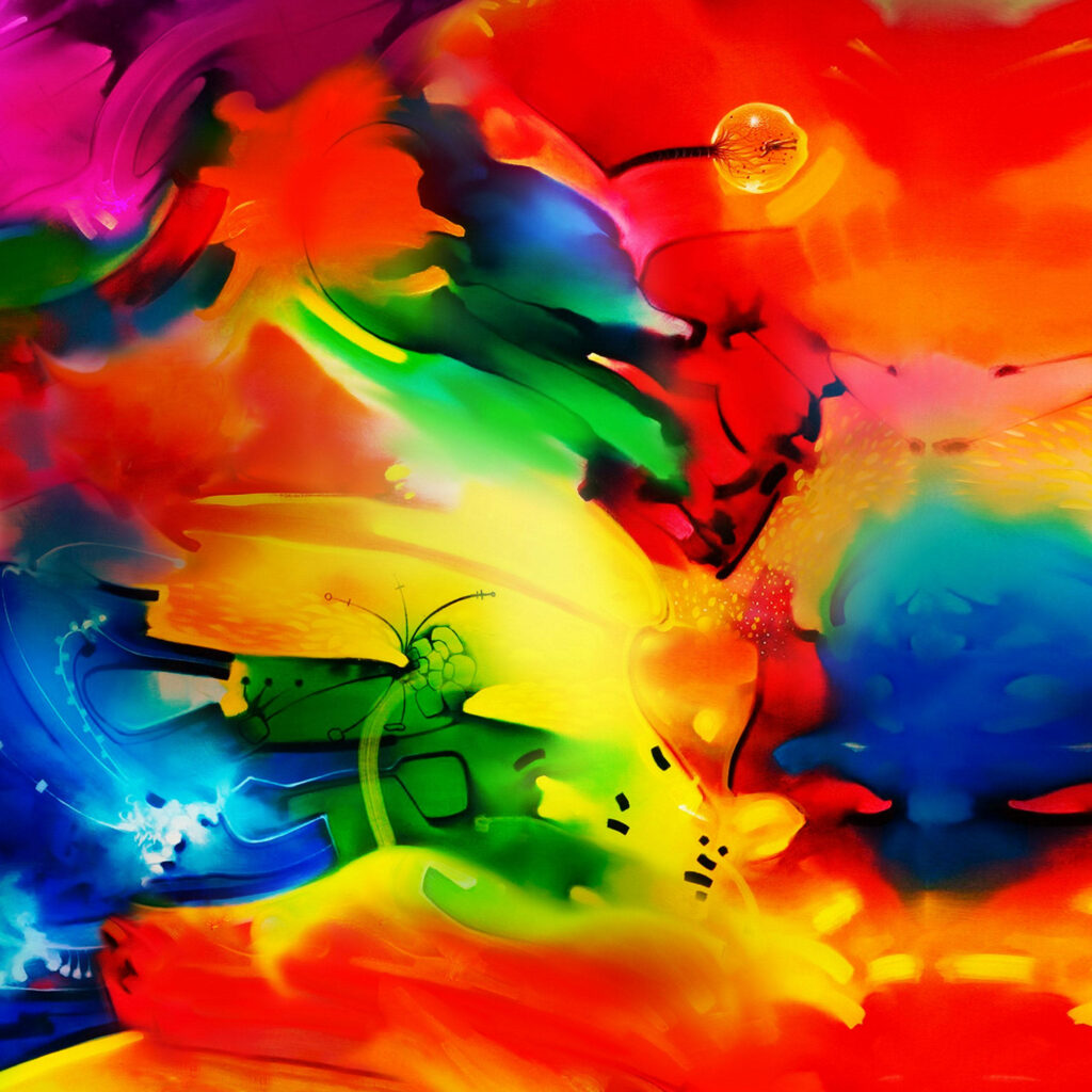 Vibrant Colorful Abstract Wallpaper for Samsung Galaxy Tablet