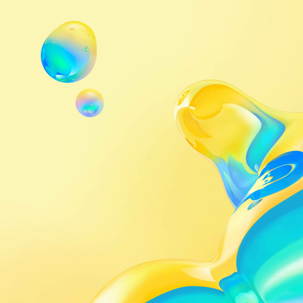Vibrant Yellow & Blue Jelly Wallpaper for Samsung Galaxy Tablet
