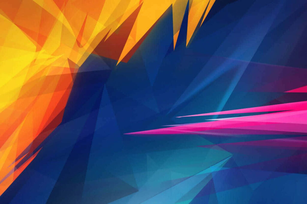 Vibrant Abstract Wallpaper for iPad Pro: Bold Shapes & Colors
