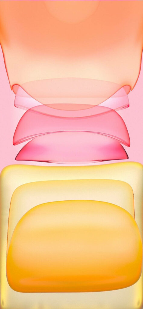 Vibrant Abstract Wallpaper in Orange, Pink & Yellow for iPhone 11