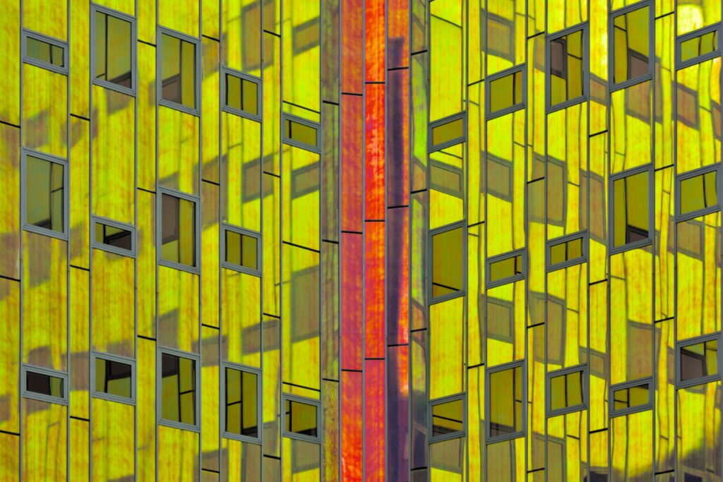Vibrant Yellow & Orange Abstract Wallpaper - Bold Geometric Design