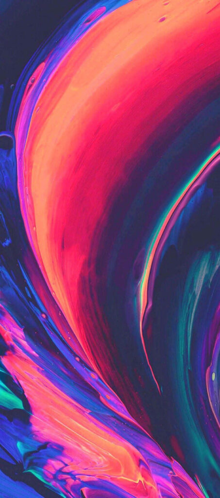 Vibrant Abstract Wallpaper with Bold Multi-Colored Paint Swipes
