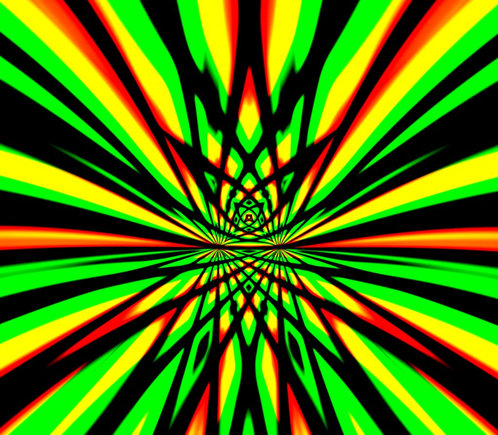 Vibrant Abstract Neon Wallpaper with Bold Lines - High Resolution