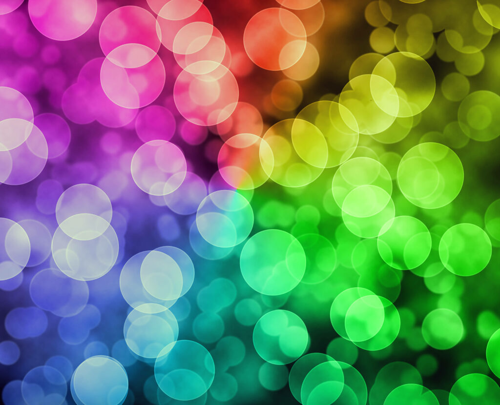 Vibrant Abstract Wallpaper with Multicolored Circular Patterns