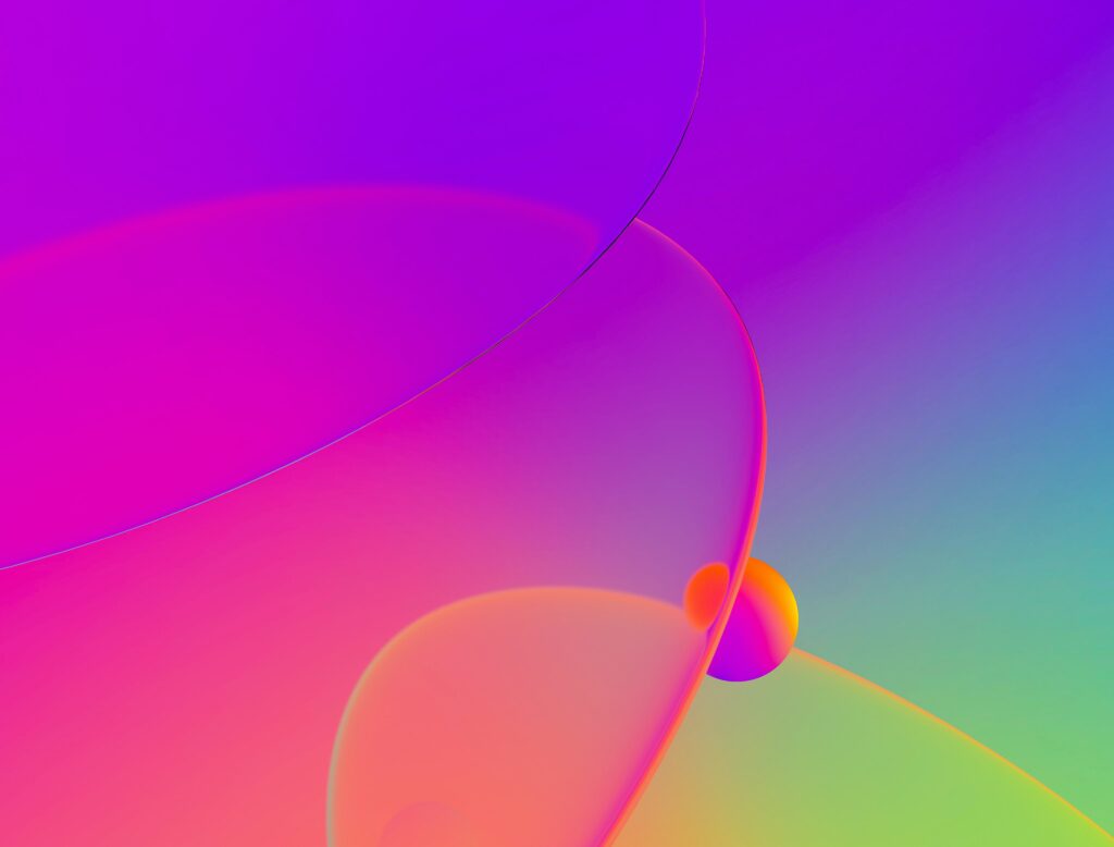 Colorful Bubble Abstract Wallpaper: Fluid & Vibrant Background Design