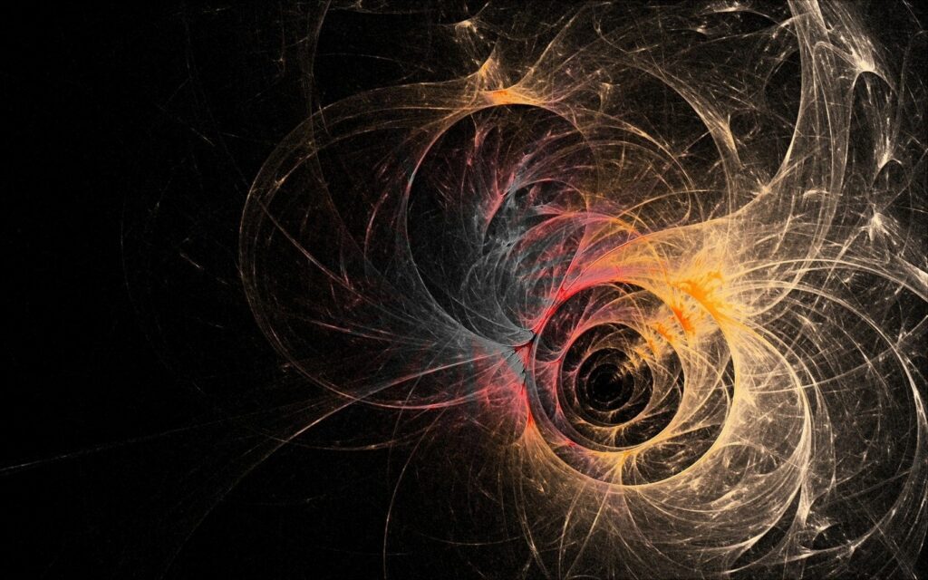 Vibrant Abstract Wallpaper: Dynamic Colorful Circles and Lines