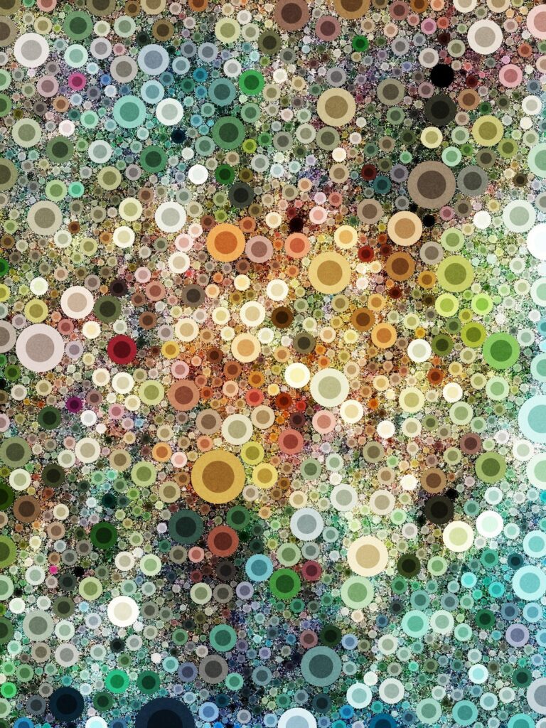 Colorful Abstract Wallpaper with Dynamic Circle Design Background