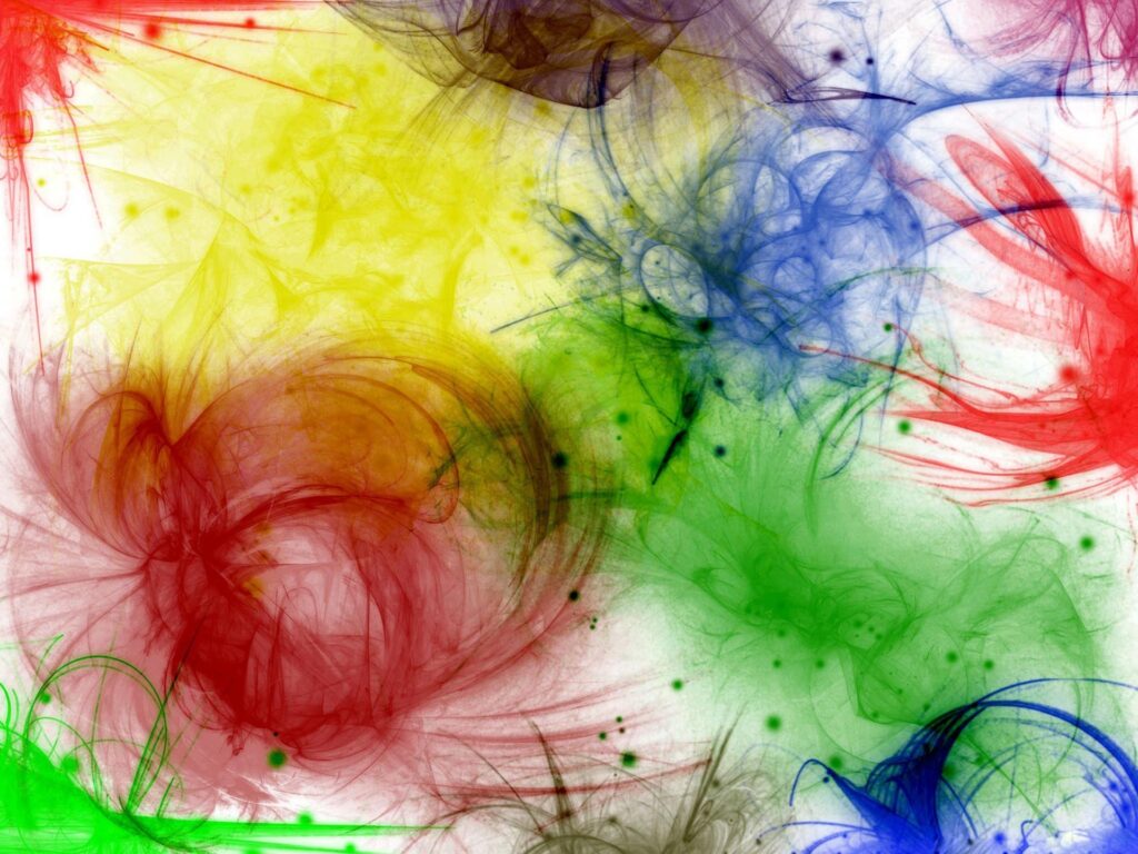 Vibrant Abstract Wallpaper with Colorful Interweaving Clusters