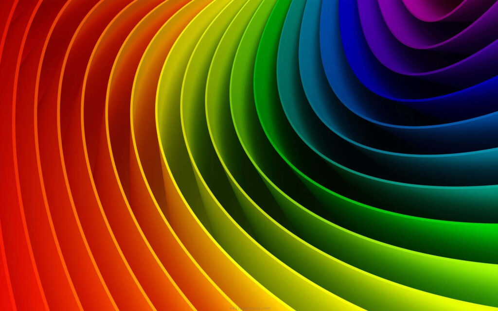 Vibrant Colorful Curved Layers – Mesmerizing Abstract Background Wallpaper