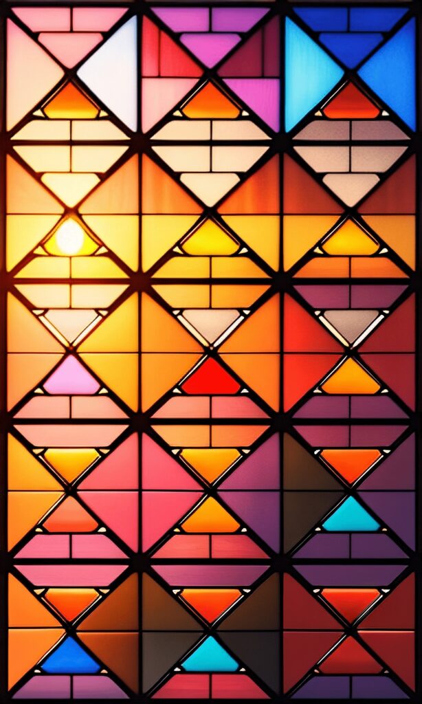 Vibrant Abstract 1536x2560 Wallpaper with Geometric Shapes
