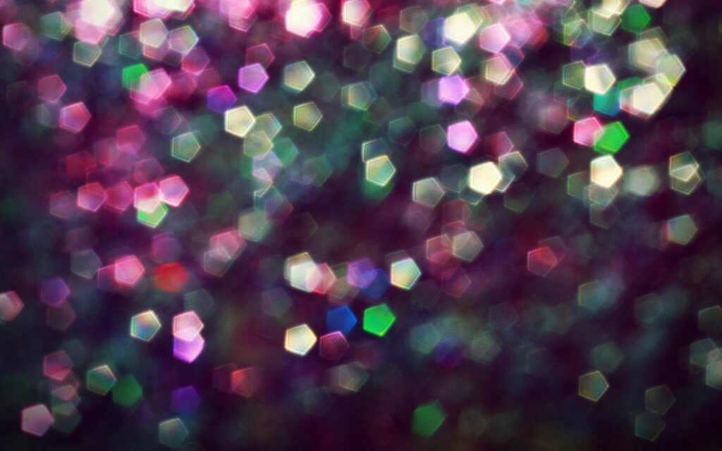 Vibrant Hexagonal Bokeh Wallpaper: Colorful Abstract Background