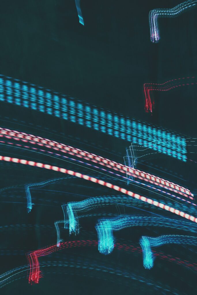 Vibrant Abstract Light Streaks Wallpaper - 4000x6000 Resolution