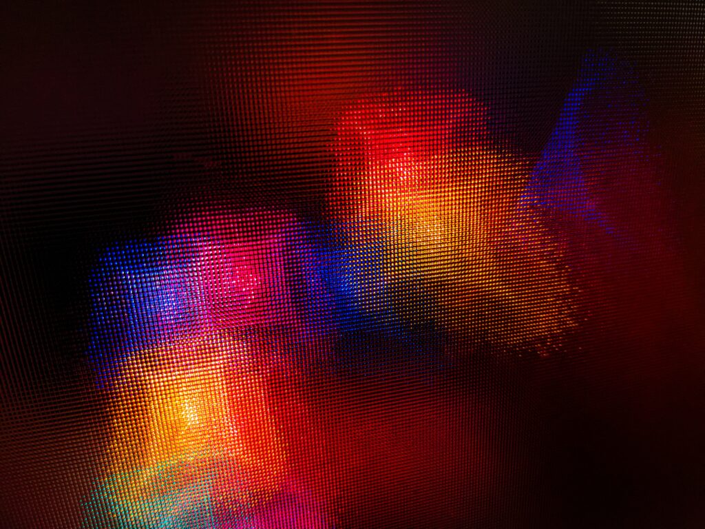 Vibrant Abstract Wallpaper with Colorful Lights and Glare Effects