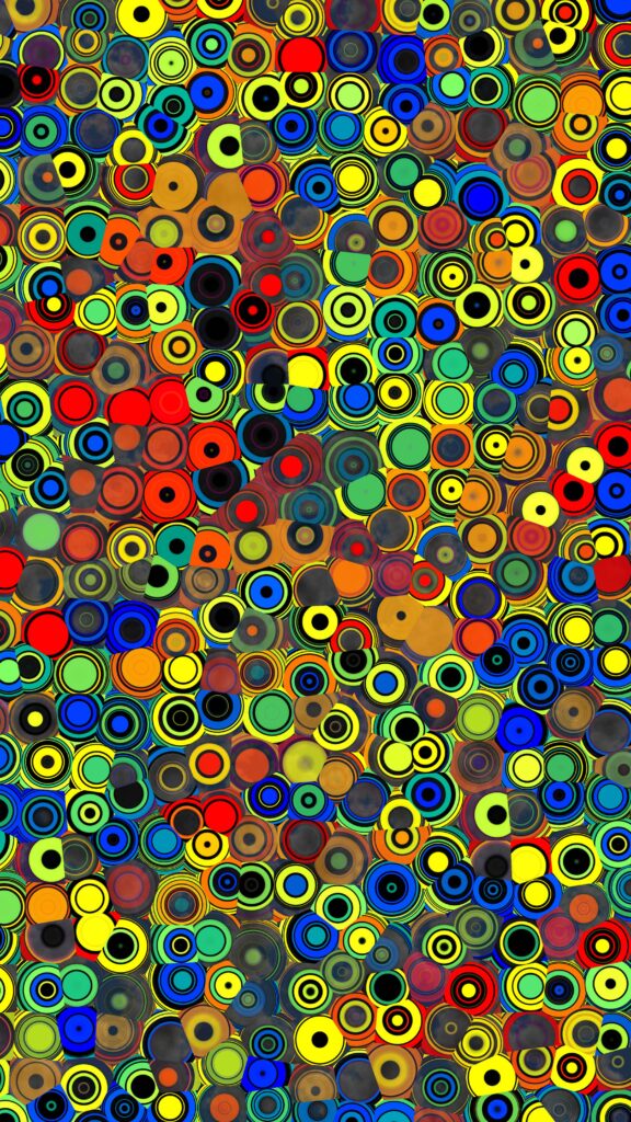 Vibrant Abstract Circles Wallpaper - Captivating Colorful Background