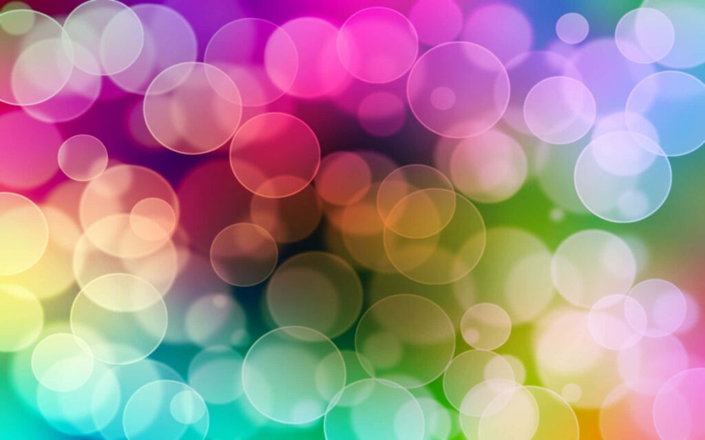Vibrant Abstract Background with Playful Overlapping Circles Wallpaper