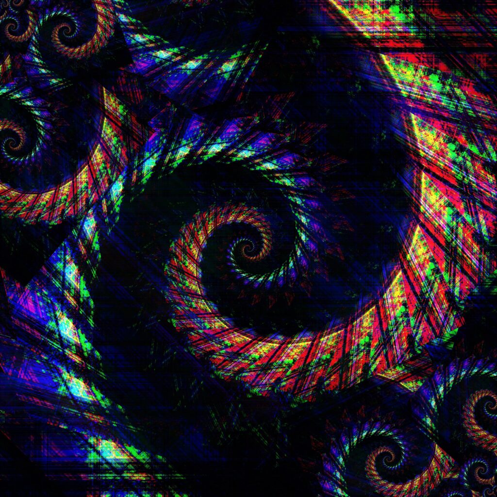 Vibrant Abstract Spirals: Mesmerizing 3000x3000 Wallpaper Background