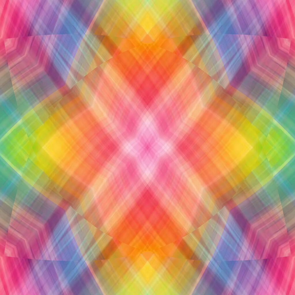 Vibrant Abstract Wallpaper: Kaleidoscope Stripes in Bold Hues