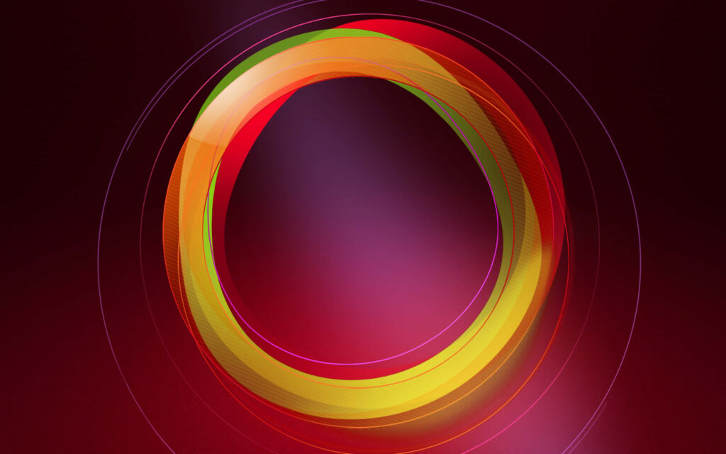 Vibrant Abstract Wallpaper: Concentric Circles in Lively Colors