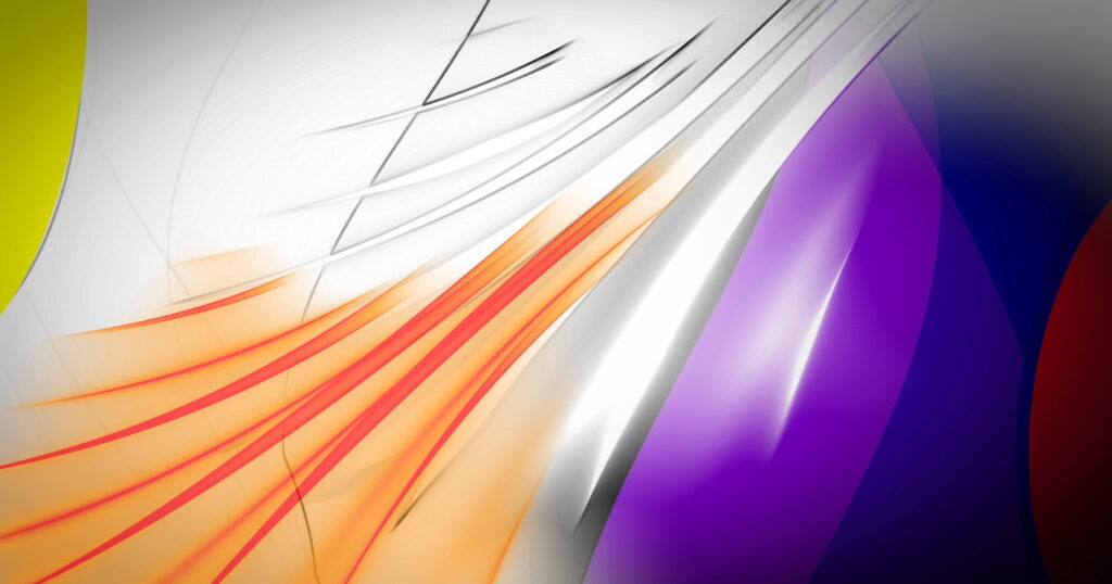 Vibrant Abstract Wallpaper with Curved Lines in Bold Colors