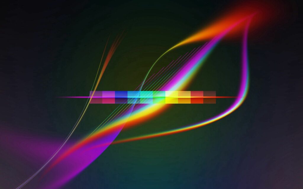 Vibrant Abstract Wallpaper: Dynamic Multi-Colored Wavy Lines