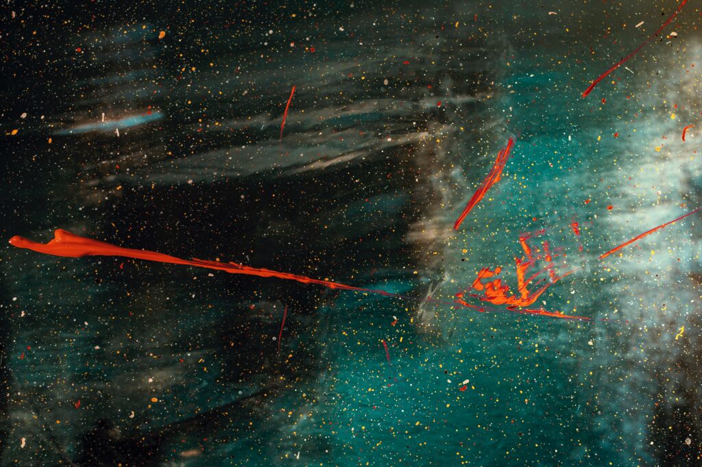 Vibrant Abstract Wallpaper: Dynamic Paint Splashes & Textured Background