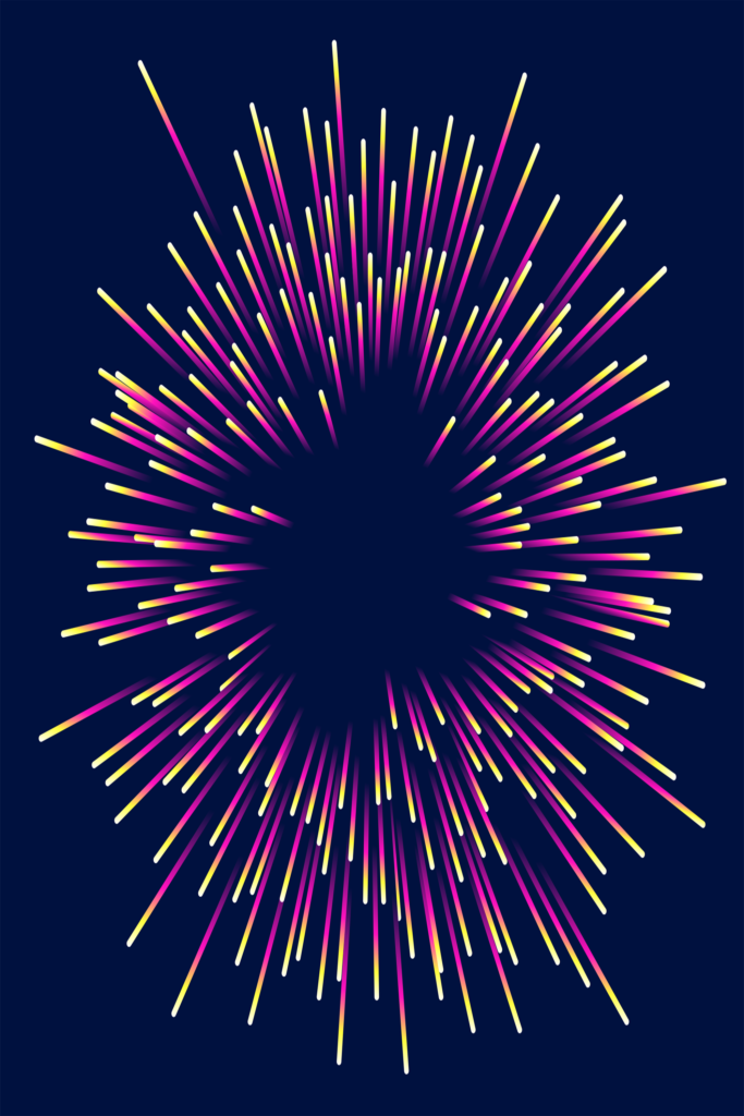 Vibrant Abstract Wallpaper: Glowing Lines on Deep Blue Background