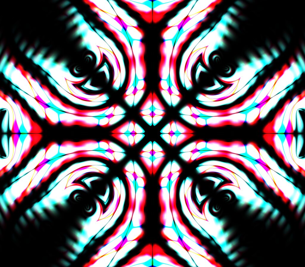 Vibrant Abstract Wallpaper: Intricate Lines & Kaleidoscopic Design