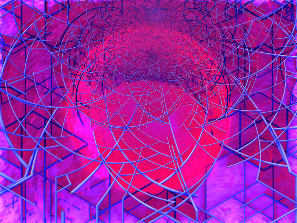 Vibrant Abstract Wallpaper: Mesmerizing Interwoven Circles Design